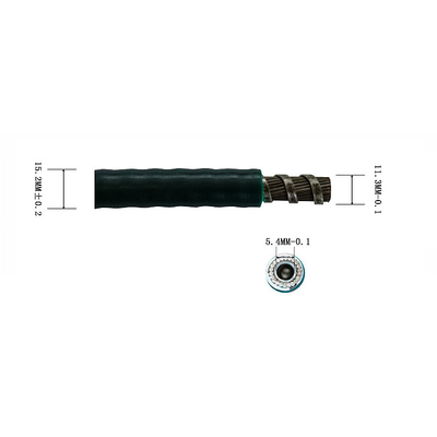 Diferentes opciones de PE/PU/PVC carcasa flexible de empuje-tirar el cable carcasa exterior anti-alta y baja temperatura