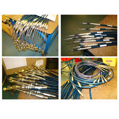 Cables de control de cambios de engranaje de eje flexibles para equipos de minería / perforación de petróleo