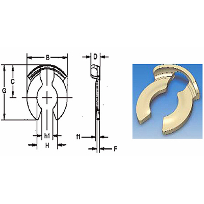 Acero inoxidable zincado clavis pin sujetadores de seguridad para jardín / jardín