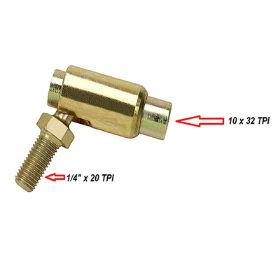 Zinc amarillo - articulación de bolas de acero inoxidable con resorte SS para ensamblajes de cables